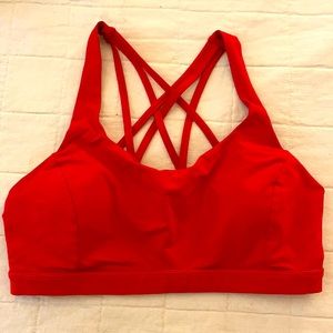 Lululemon Free to Be Serene Bra in Red